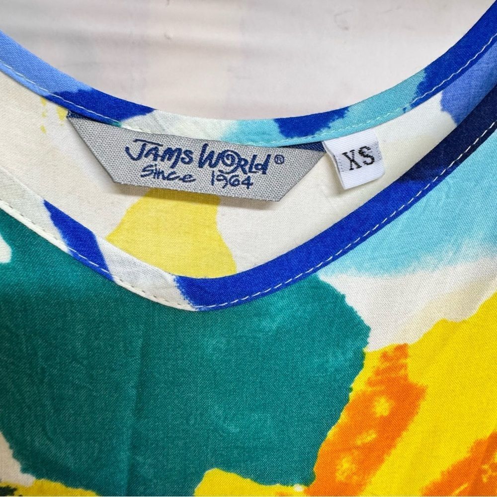 Jams World vintage sleeveless dress with a colorful floral size XS new with tag - Picture 2 of 9